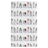 ニューヨークシティNYCランドマーククリスマスクリスマスGiftbag スモールペーパーバッグ (裏面)