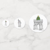 ニューヨークシティNYCランドマーククリスマスホリデイ コンフェッティ (裏面)