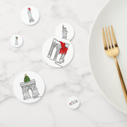 ニューヨークシティNYCランドマーククリスマスホリデイ コンフェッティ (グループ)