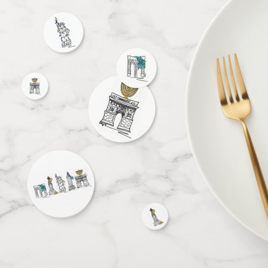 ニューヨークシティNYCランドマークスハヌッカホリデイ コンフェッティ (グループ)