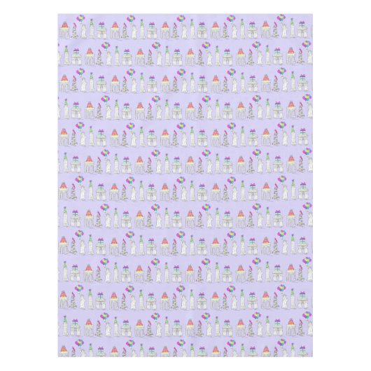 ニューヨークシティNYCランドマークス誕生日パーティー テーブルクロス (正面)