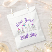ニューヨークシティNYCランドマークス誕生日パーティー フェイバーバッグ (クリップ留めされた状態)