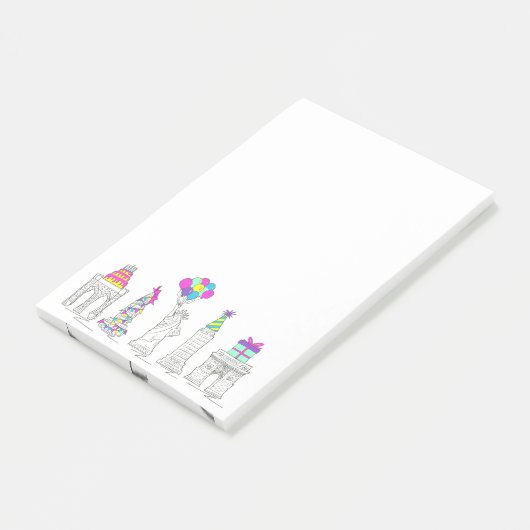 ニューヨークシティNYCランドマークス誕生日パーティー ポストイット (アングル)