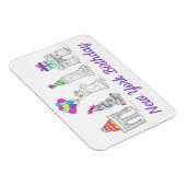 ニューヨークシティNYCランドマークス誕生日パーティー マグネット (右側)