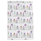 ニューヨークシティNYCランドマークス誕生日パーティー ミディアムペーパーバッグ (正面)