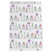 ニューヨークシティNYCランドマークス誕生日パーティー ミディアムペーパーバッグ (裏面)