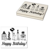 ニューヨークシティNYCランドマークス誕生日パーティー ラバースタンプ (押印)