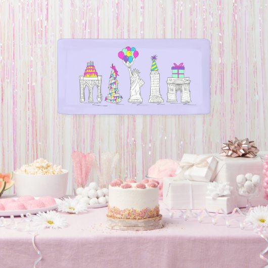 ニューヨークシティNYCランドマークス誕生日パーティー 横断幕 (パーティー)