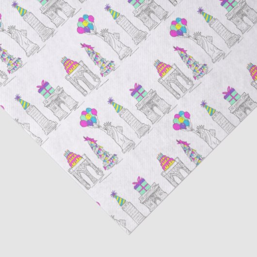 ニューヨークシティNYCランドマークス誕生日パーティー 薄葉紙 (詳細)