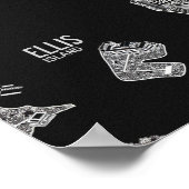 ニューヨークシティNYC地下鉄ポスタープリントマップ ポスター (角)