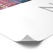 ニューヨークスカイラインカラー建物 ポスター (角)