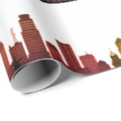 ニューヨークスカイラインブラウンビッグアップルシモダンティ ラッピングペーパー (ロールコーナー)