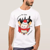 "ニューヨークスカイラインベースボールゲーム" Tシャツ (正面)