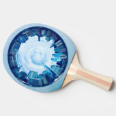 ニューヨークスカイライン卓球ラケット – 旅行ギフト 卓球ラケット (横)