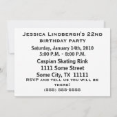 ニューヨークスカイライン招待状 招待状 (裏面)