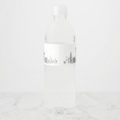 ニューヨークスカイライン | ウェルカムメッセージ ペットボトルラベル (裏面)