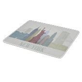 ニューヨークスカイライン カッティングボード (角)