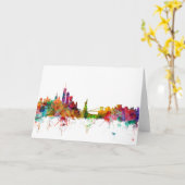 ニューヨークスカイライン カード (黄色い花)