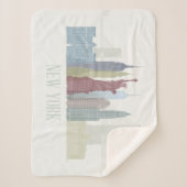 ニューヨークスカイライン シェルパブランケット (正面)
