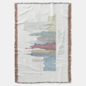 ニューヨークスカイライン スローブランケット (正面縦)