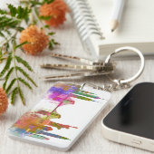 ニューヨークスカイライン – レインボー キーホルダー (正面右)