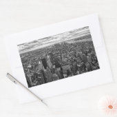 ニューヨークスカイライン 長方形シール (封筒)