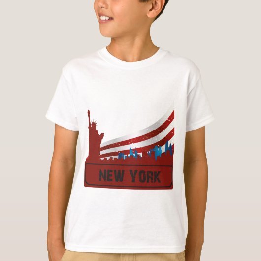 ニューヨークスカイライン Tシャツ (正面)