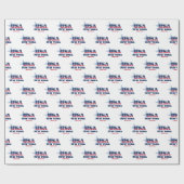 ニューヨークスターズアンドストライプズ州 ラッピングペーパー (フラット)