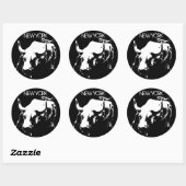 ニューヨークステッカーNew York Bull Souvenirステッカー ラウンドシール (シート)