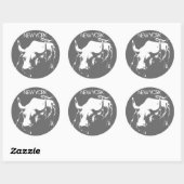 ニューヨークステッカーNew York Bull Souvenirステッカー ラウンドシール (シート)