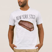 ニューヨークストリップNYCストリップステーキミートグルメティー Tシャツ (正面)