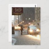 ニューヨークスノーストーム ポストカード (正面/裏面)