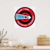 ニューヨークスピードウェイヴィンテージ標識 ポスター (キッチン)