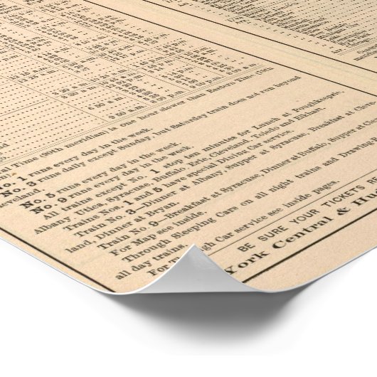 ニューヨークセントラルとハドソンリバーレイルウェイ2 ポスター (角)