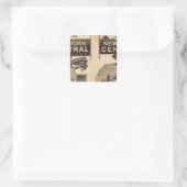 ニューヨークセントラルとハドソン川鉄道 スクエアシール (バッグ)