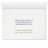 ニューヨークセントラルパークスカイラインクリスマスカード (内部横(下))