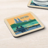 ニューヨークセントラルパークベンチ コースター (左側)