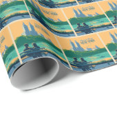 ニューヨークセントラルパークベンチ ラッピングペーパー (ロールコーナー)