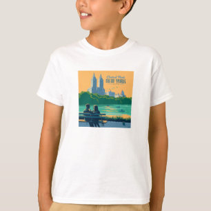 ニューヨークセントラルパークベンチ Tシャツ