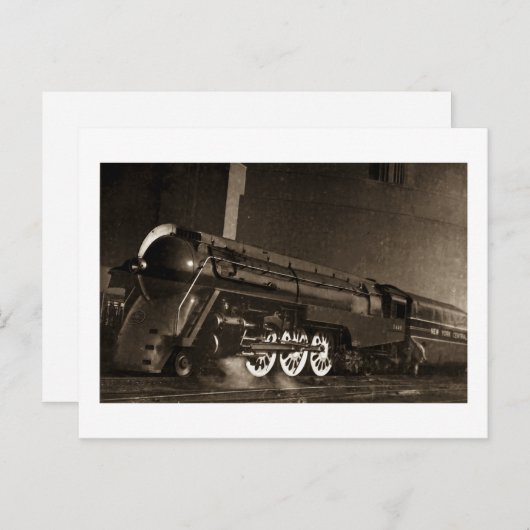 ニューヨークセントラルヴィンテージアールデコ列車 ポストカード (正面/裏面)