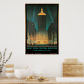 「ニューヨークセントラル建物」ヴィンテージ ポスター (キッチン)