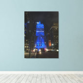 ニューヨークセントラル建物NYCパークアベニューナイト キャンバスプリント (インサイチュ (ウッドフロア))