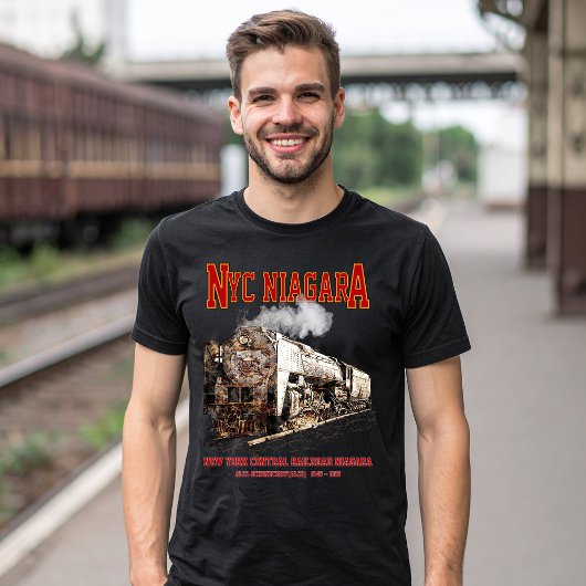 ニューヨークセントラル鉄道 ナイアガラ 蒸気機関車 Tシャツ
