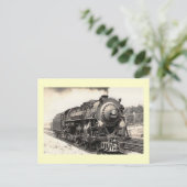 ニューヨークセントラルRR蒸気機関車ヴィンテージ ポストカード (スタンド正面)