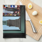 ニューヨークタオパーソナライズされたルNYCランドマークタオル キッチンタオル (四つ折り)