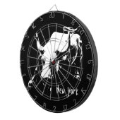 ニューヨークダートボードニューヨークブル銅像ダートボード ダーツボード (正面右)