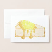 ニューヨークチーズケーキさくらんぼチーズケーキスライス食品 箔カード (封筒付き正面)