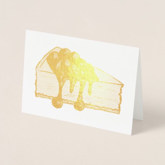 ニューヨークチーズケーキさくらんぼチーズケーキスライス食品 箔カード (正面)