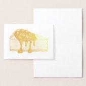 ニューヨークチーズケーキさくらんぼチーズケーキスライス食品 箔カード (ディスプレー)