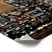 ニューヨークツインタワーズライトビーム ポスター (角)